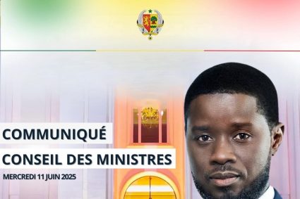 COMMUNIQUE DU CONSEIL DES MINISTRES DU MERCREDI 11 JUIN 2025